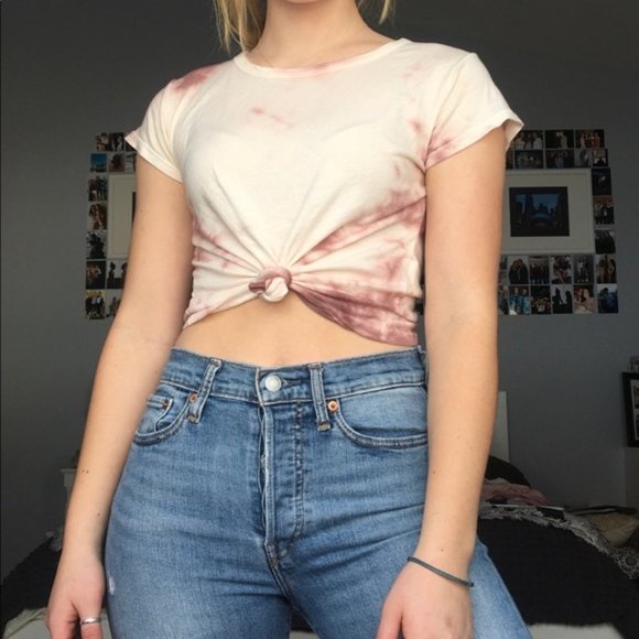 Brandy Melville Mason Tie-Dye Top